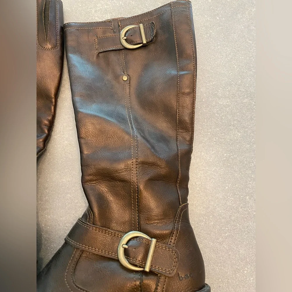 boc Brown (ish) Leather Knee-High Boots - Picture 3 of 9